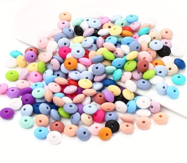 Best Quality12mm Medium-Sized Solid Color Silicon Spacers $2 for 30pecs